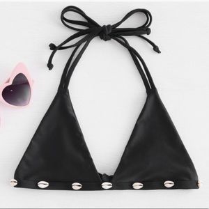 ZAFUL Cowrie Shelled Bikini Top